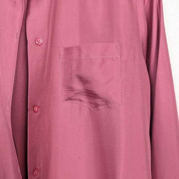 Weekend MaxMara 100% Silk Pink Utility Button Down Shirt - Picture 4 of 5